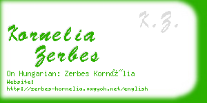 kornelia zerbes business card